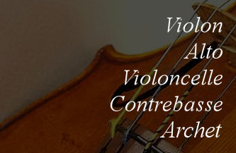 violon violoncelle contrebasse archet